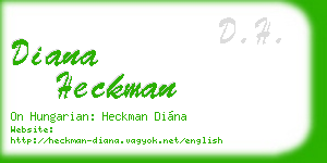 diana heckman business card